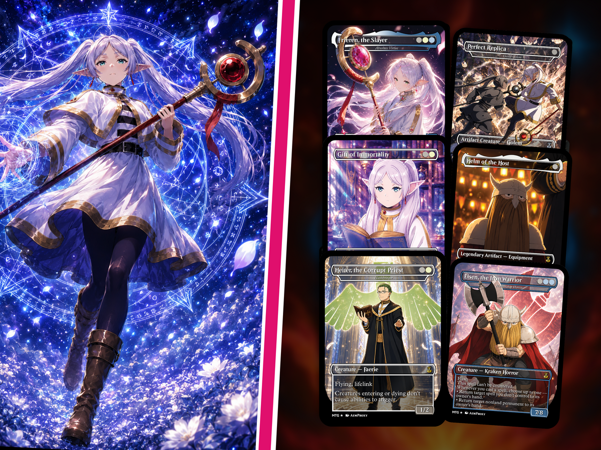 Frieren the Slayer Anime Commander Deck | 100-Card MTG Proxy EDH Set | PrimeDecks