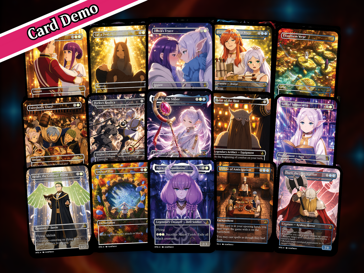 Frieren the Slayer Anime Commander Deck | 100-Card MTG Proxy EDH Set | PrimeDecks