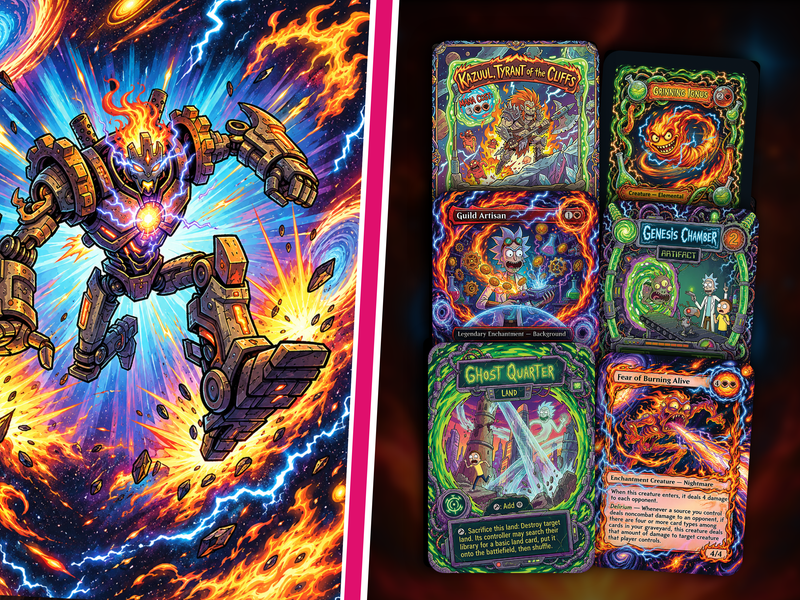 Norin the Wary Rick and Morty Inspired | 100+ Card MTG Proxy EDH Set | Chaotic Burn Deck | PrimeDecks