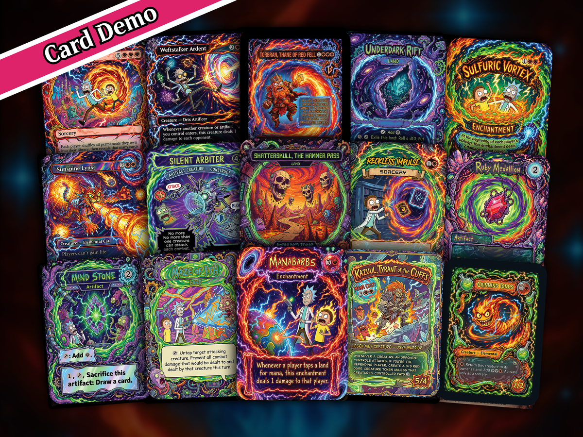 Norin the Wary Rick and Morty Inspired | 100+ Card MTG Proxy EDH Set | Chaotic Burn Deck | PrimeDecks