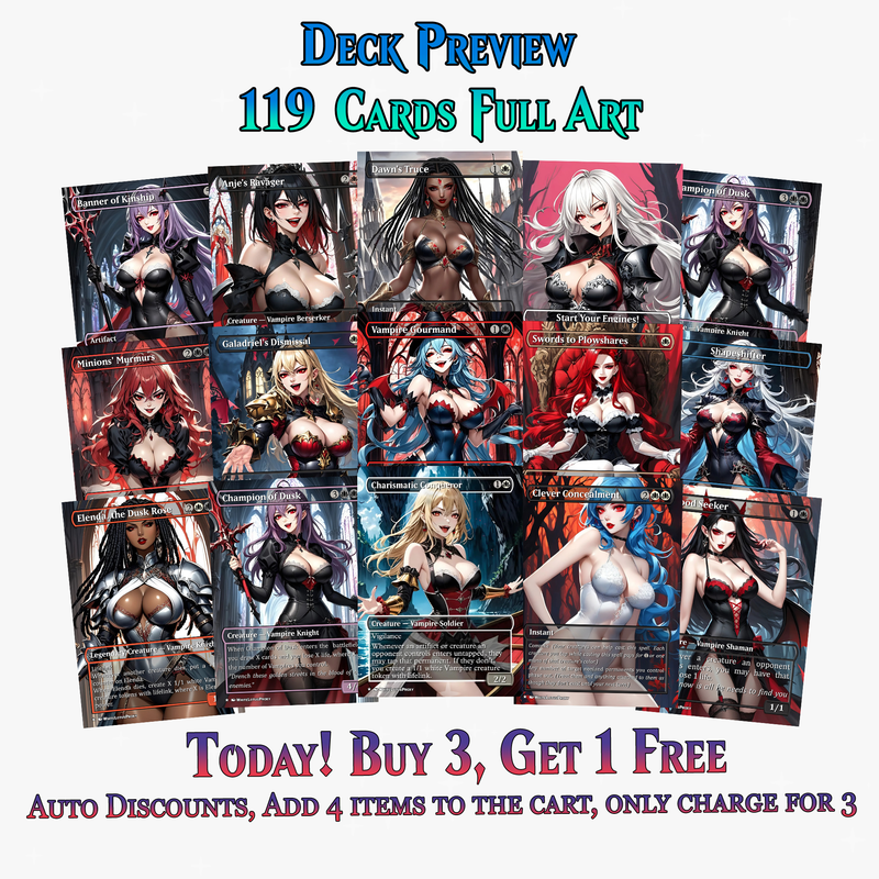 Vampire Tribal Proxy Commander Deck - 119 Cards | ProxyTCG