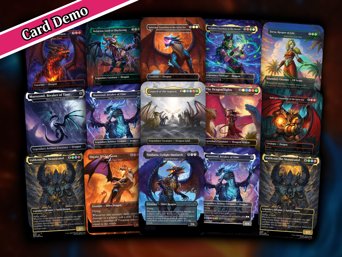 WORLD OF WARCRAFT DRAGONS – 100-CARD FAN-MADE PROXY COMMANDER DECK | PrimeDecks [prime-mock-20260924 LK-230]