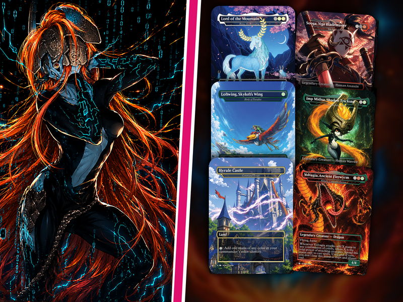 Legend of Zelda Inspired | 138-Card MTG Proxy EDH Set | Hyrule Legendary Heroes Deck | PrimeDecks