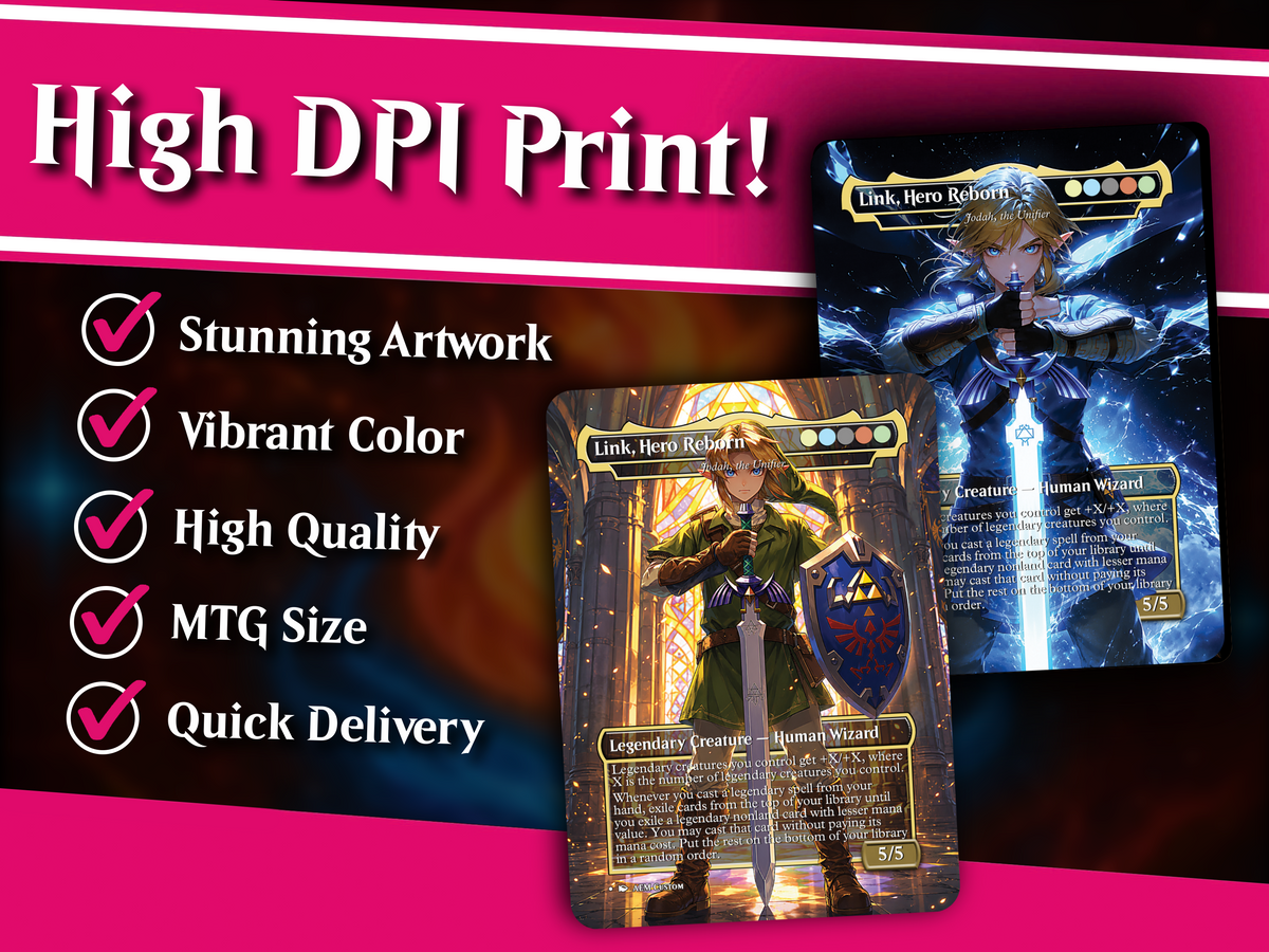 Legend of Zelda Inspired | 138-Card MTG Proxy EDH Set | Hyrule Legendary Heroes Deck | PrimeDecks