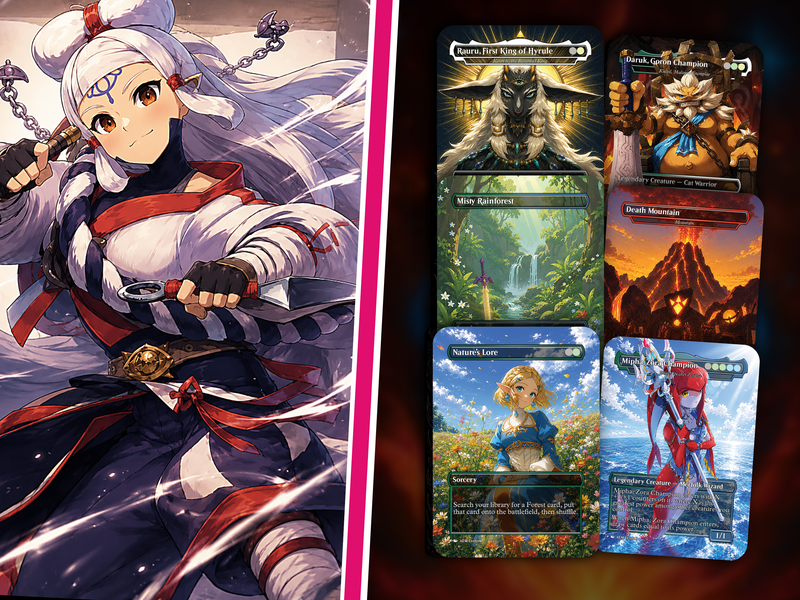 Legend of Zelda Inspired | 138-Card MTG Proxy EDH Set | Hyrule Legendary Heroes Deck | PrimeDecks