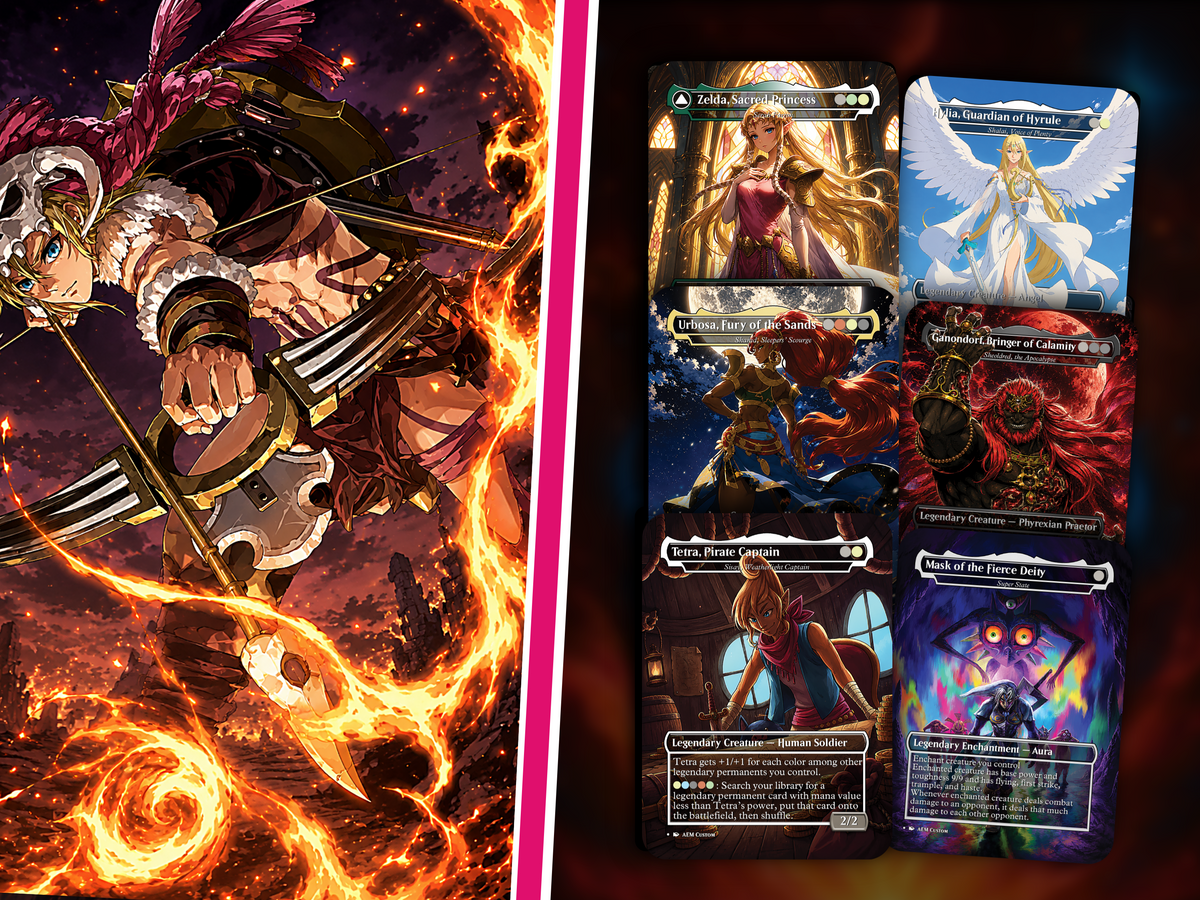 Legend of Zelda Inspired | 138-Card MTG Proxy EDH Set | Hyrule Legendary Heroes Deck | PrimeDecks