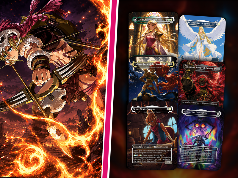 Legend of Zelda Inspired | 138-Card MTG Proxy EDH Set | Hyrule Legendary Heroes Deck | PrimeDecks