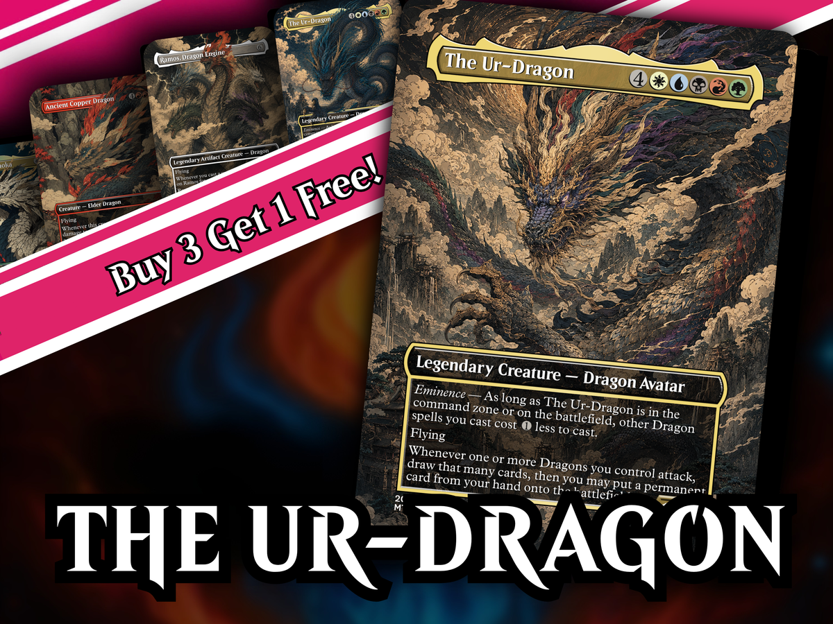 The Ur-Dragon | 5-Color Dragon Tribal Commander Proxy Deck | 100 Cards | PrimeDecks