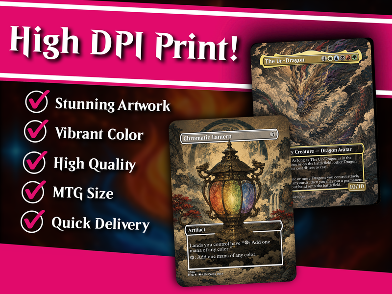 The Ur-Dragon | 5-Color Dragon Tribal Commander Proxy Deck | 100 Cards | PrimeDecks