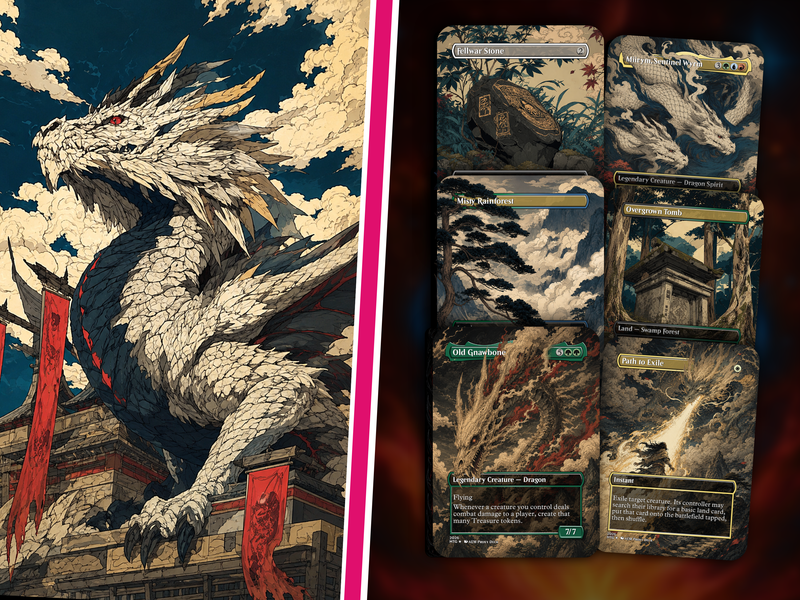 The Ur-Dragon | 5-Color Dragon Tribal Commander Proxy Deck | 100 Cards | PrimeDecks