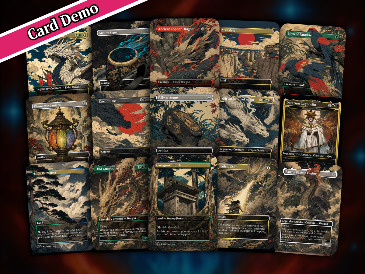 The Ur-Dragon | 5-Color Dragon Tribal Commander Proxy Deck | 100 Cards | PrimeDecks