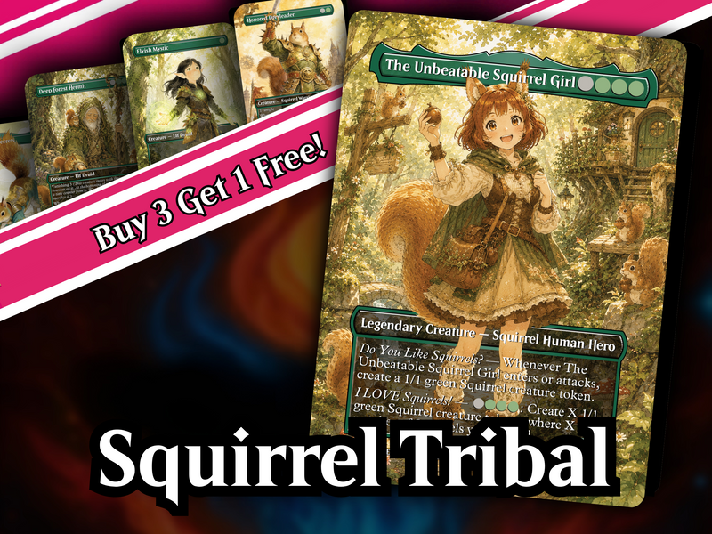 The Unbeatable Squirrel Girl Commander Deck | 100-Card Fan-Made MTG Proxy EDH Set | Squirrel Tribal Token Deck | PrimeDecks