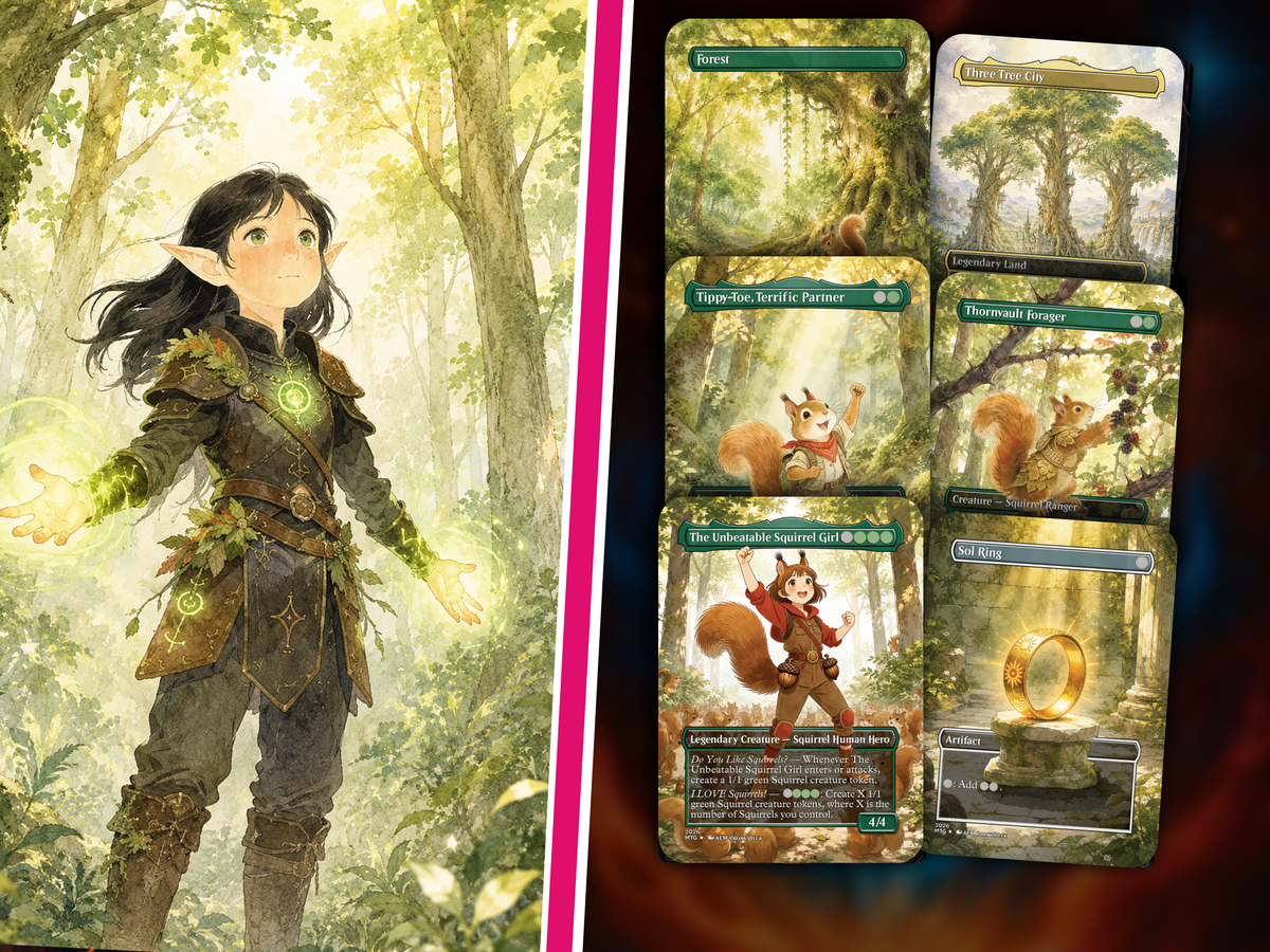 The Unbeatable Squirrel Girl Commander Deck | 100-Card Fan-Made MTG Proxy EDH Set | Squirrel Tribal Token Deck | PrimeDecks
