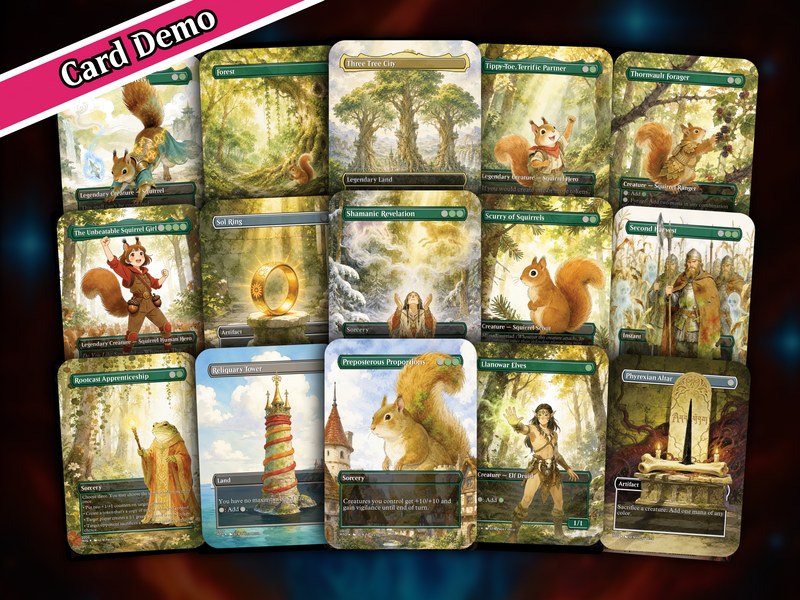 The Unbeatable Squirrel Girl Commander Deck | 100-Card Fan-Made MTG Proxy EDH Set | Squirrel Tribal Token Deck | PrimeDecks