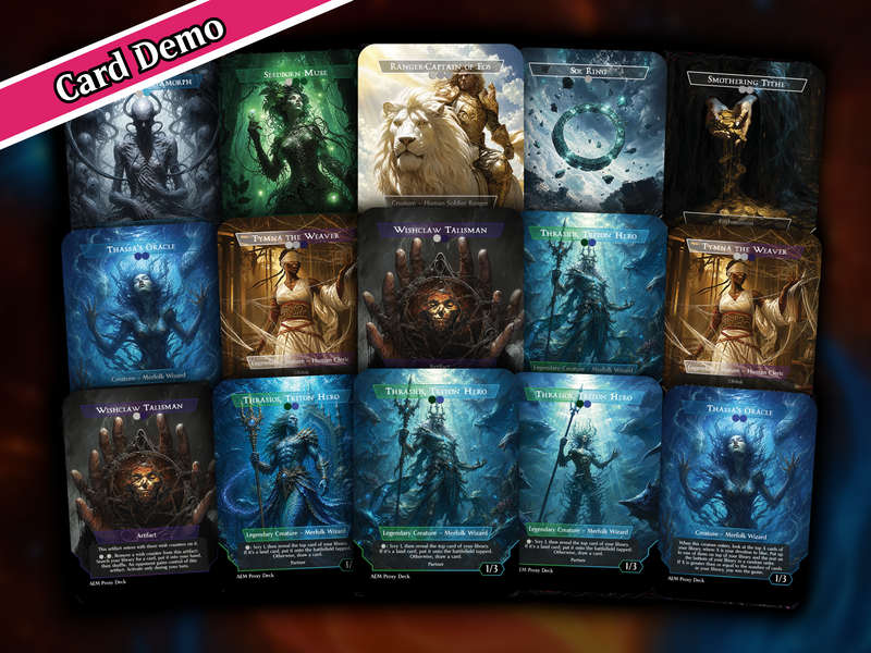 Tymna & Thrasios Partner Commander Deck | 100+ Card Fan-Made MTG Proxy EDH Set | 4-Color Value Combo Deck | PrimeDecks