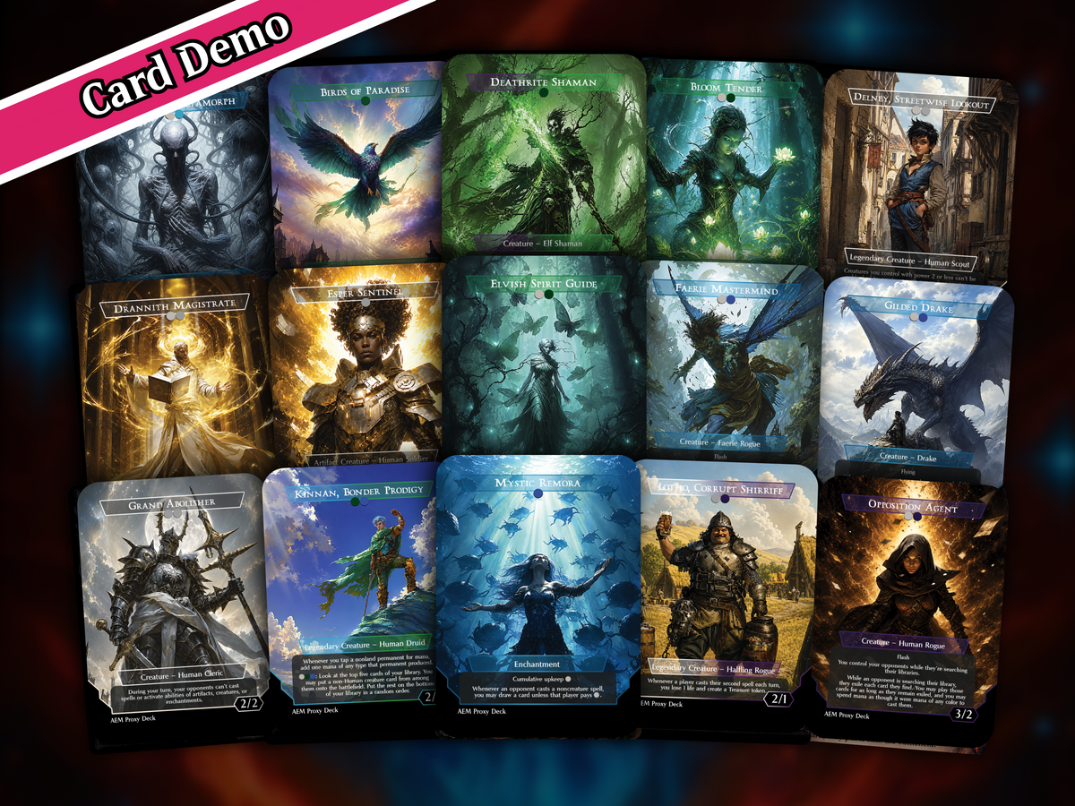 Tymna & Thrasios Partner Commander Deck | 100+ Card Fan-Made MTG Proxy EDH Set | 4-Color Value Combo Deck | PrimeDecks