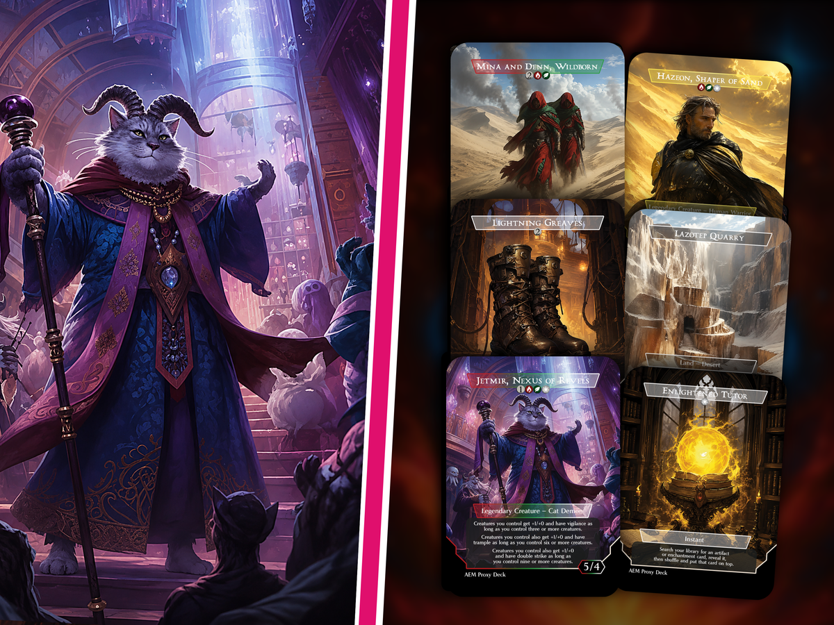 Hazezon Desert Commander Deck – Sand Warrior Token & Desert Lands Strategy | Custom 100+ Card | PrimeDecks