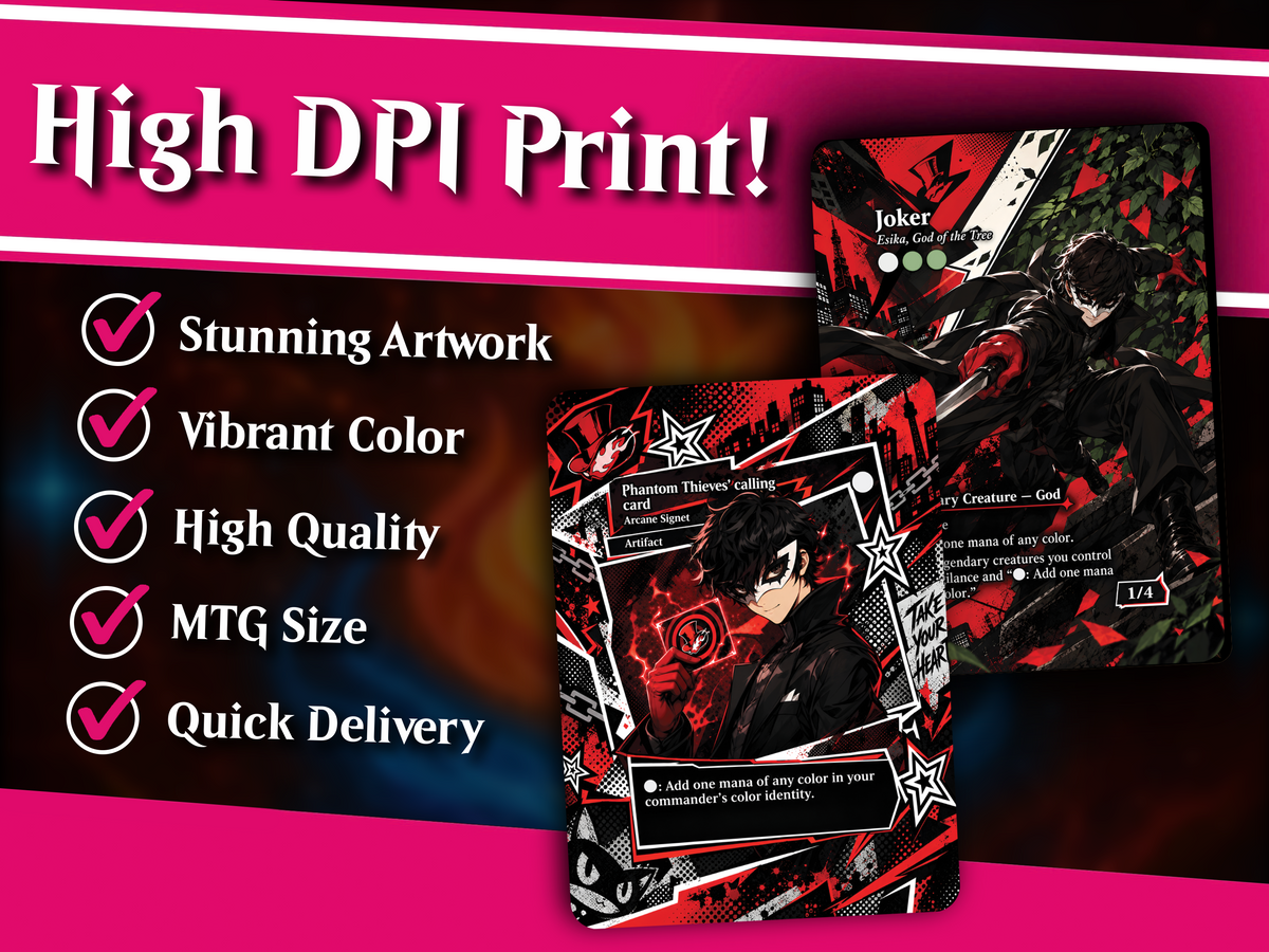 | New | Joker Persona 5 Commander Proxy Deck – 100+ Custom Art Cards | PrimeDecks [prime-mock-20260924 LK-239]