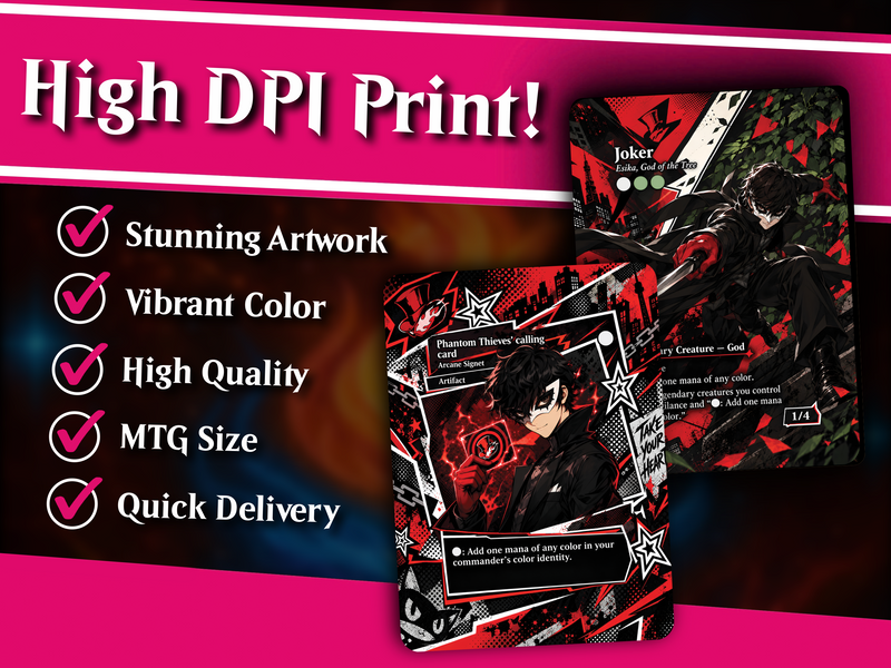 | New | Joker Persona 5 Commander Proxy Deck – 100+ Custom Art Cards | PrimeDecks [prime-mock-20260924 LK-239]