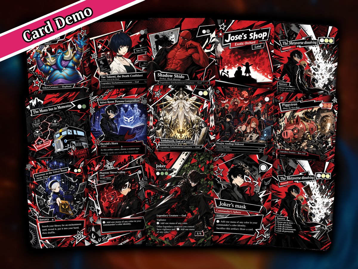 | New | Joker Persona 5 Commander Proxy Deck – 100+ Custom Art Cards | PrimeDecks [prime-mock-20260924 LK-239]