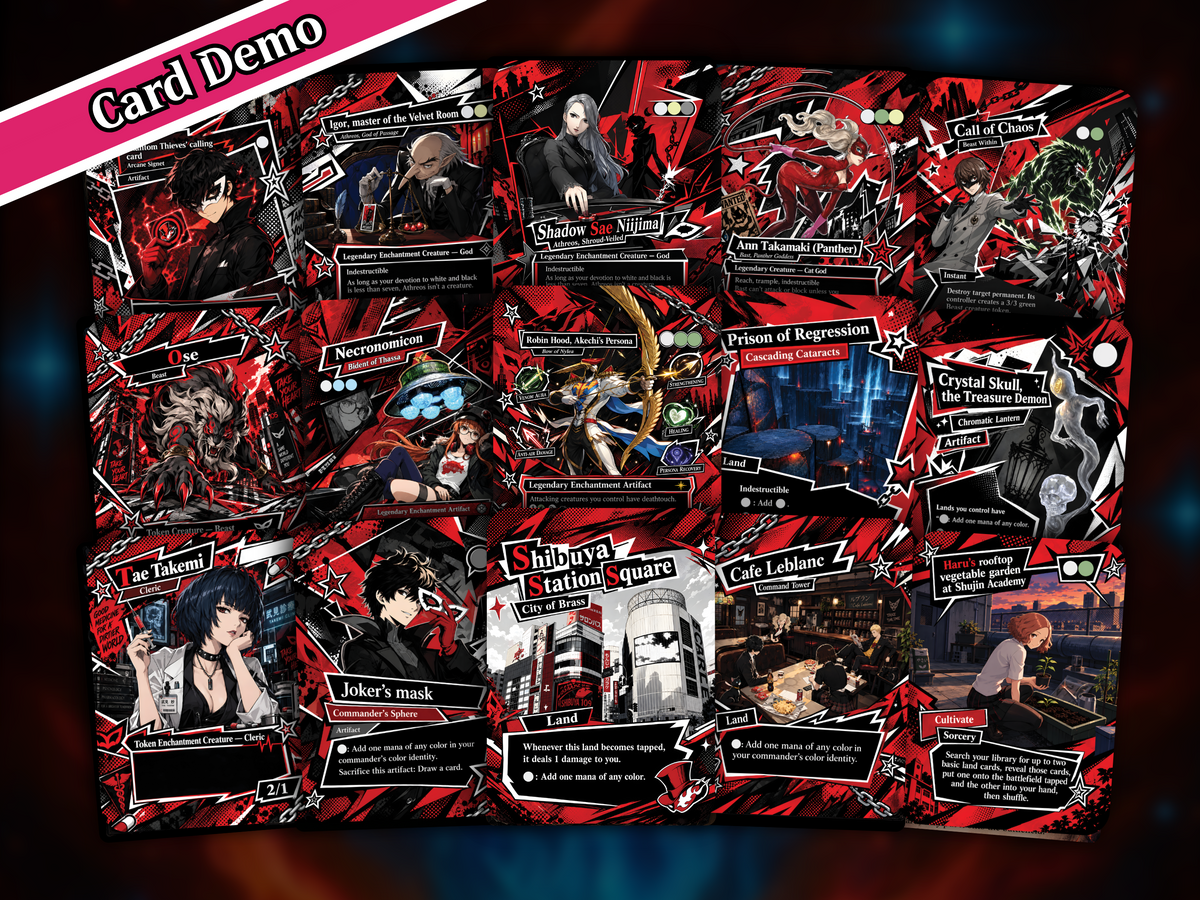 | New | Joker Persona 5 Commander Proxy Deck – 100+ Custom Art Cards | PrimeDecks [prime-mock-20260924 LK-239]