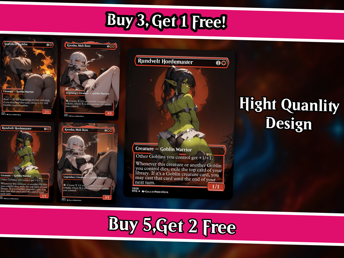 | New |Goblin Tribal Commander Deck - 112+ Cards | PrimeDecks