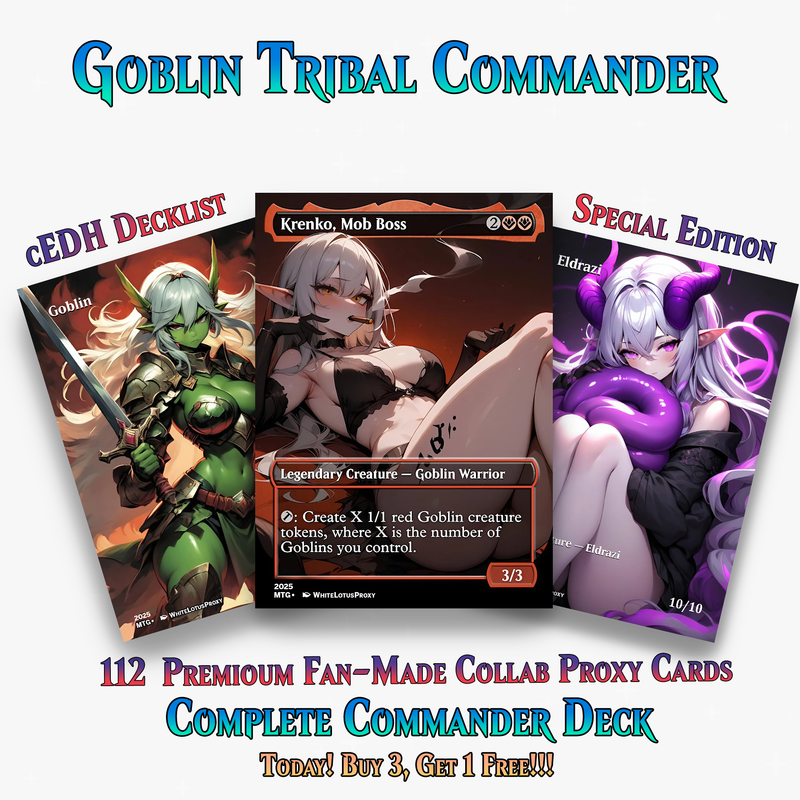 Goblin Tribal MTG Proxy Commander Deck - 112 Cards | ProxyTCG