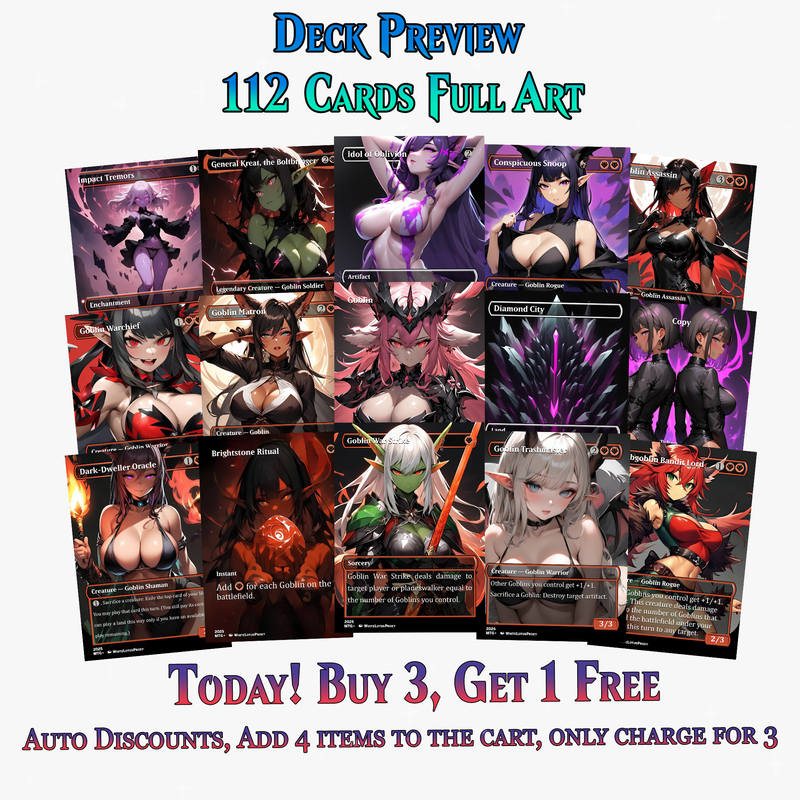 Goblin Tribal MTG Proxy Commander Deck - 112 Cards | ProxyTCG