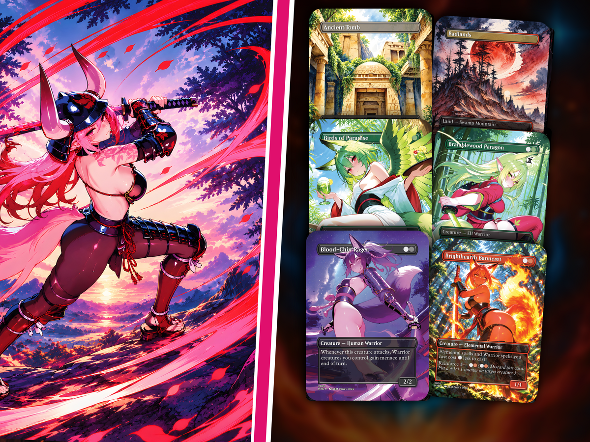 | New | Kitsune Warriors Commander Deck – 100+ Cards Custom Art EDH Set | PrimeDecks - Image 3