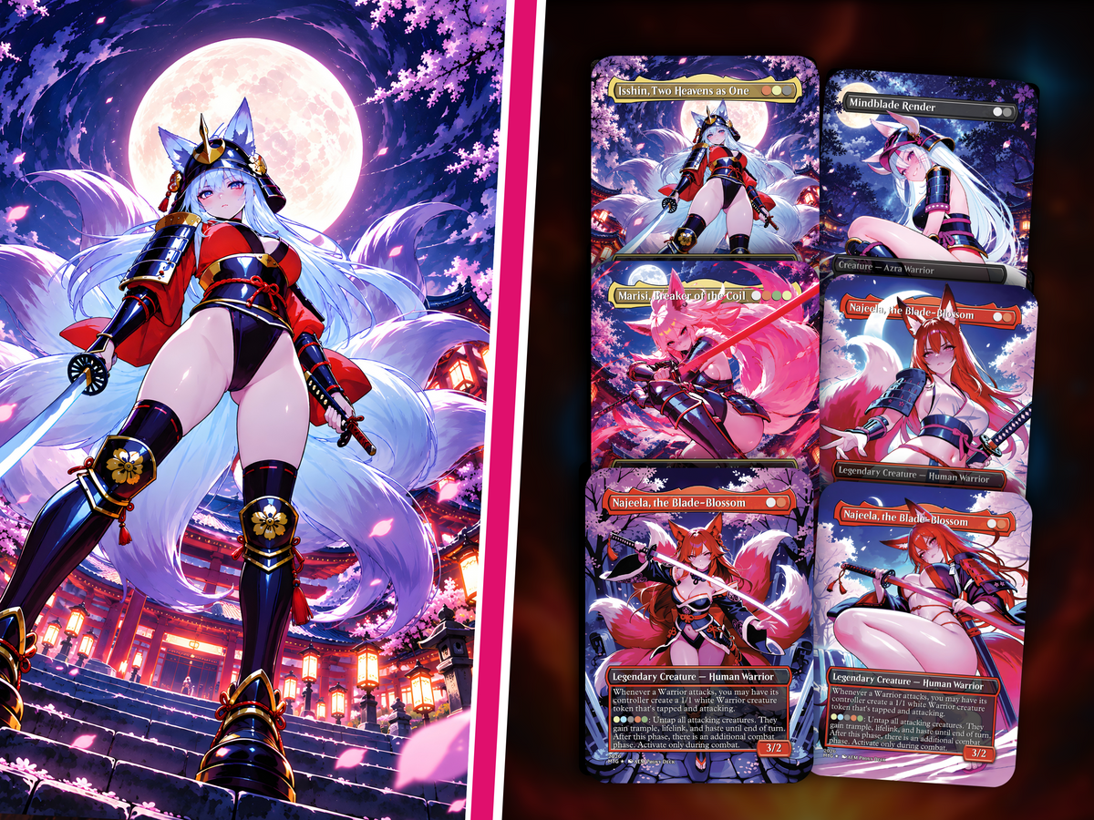 | New | Kitsune Warriors Commander Deck – 100+ Cards Custom Art EDH Set | PrimeDecks - Image 6