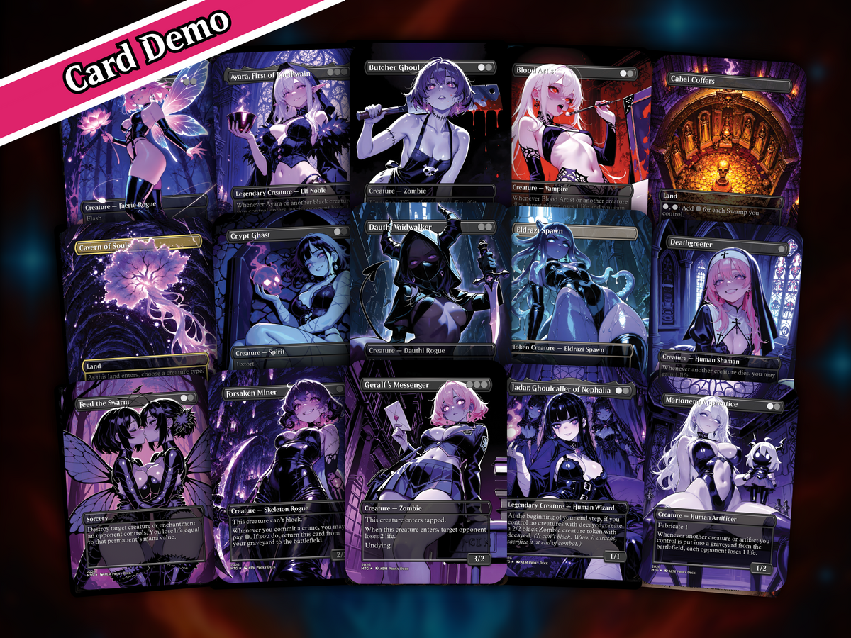 | New | Yawgmoth Proxy Commander Deck – 100+ Cards Custom Art EDH Set | PrimeDecks - Image 8