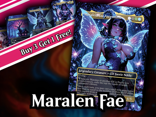 | New | Maralen Fae Commander Deck – 100+ Cards Custom Art EDH Set | PrimeDecks - Image 1