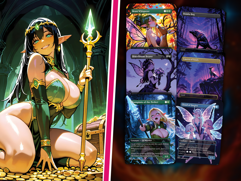 | New | Maralen Fae Commander Deck – 100+ Cards Custom Art EDH Set | PrimeDecks - Image 3