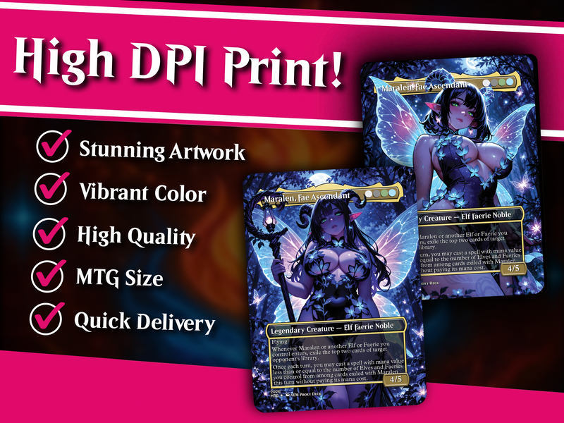 | New | Maralen Fae Commander Deck – 100+ Cards Custom Art EDH Set | PrimeDecks - Image 4