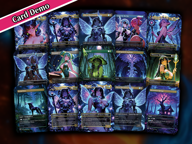 | New | Maralen Fae Commander Deck – 100+ Cards Custom Art EDH Set | PrimeDecks - Image 7
