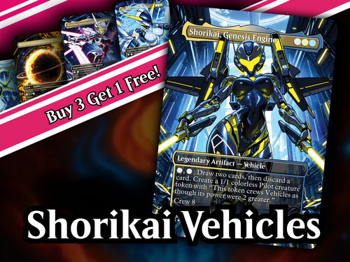 | New | Shorikai Vehicles Commander Deck – 100+ Cards Custom Art EDH Set | PrimeDecks - Image 1