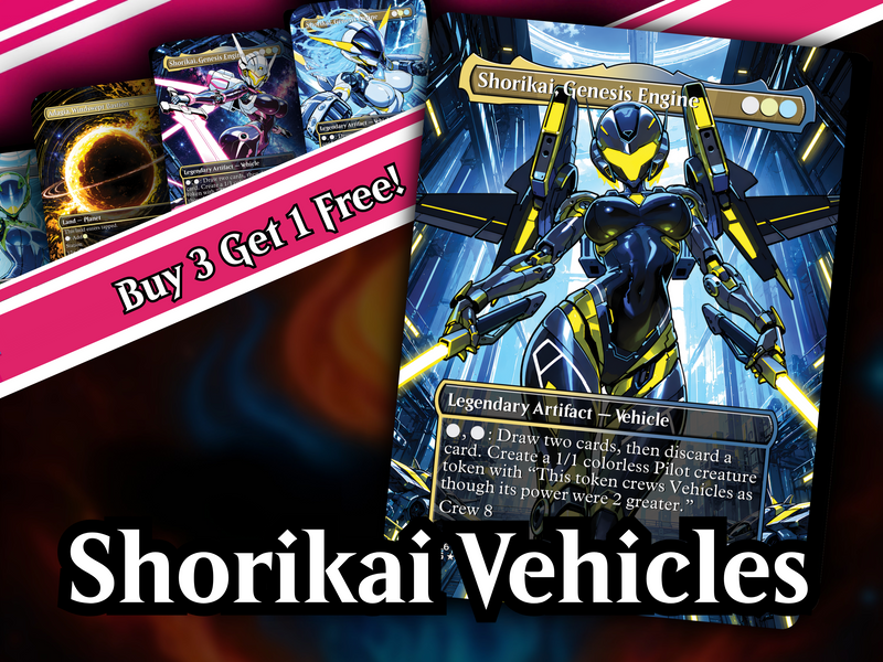 | New | Shorikai Vehicles Commander Deck – 100+ Cards Custom Art EDH Set | PrimeDecks - Image 1