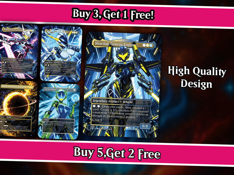 | New | Shorikai Vehicles Commander Deck – 100+ Cards Custom Art EDH Set | PrimeDecks - Image 2