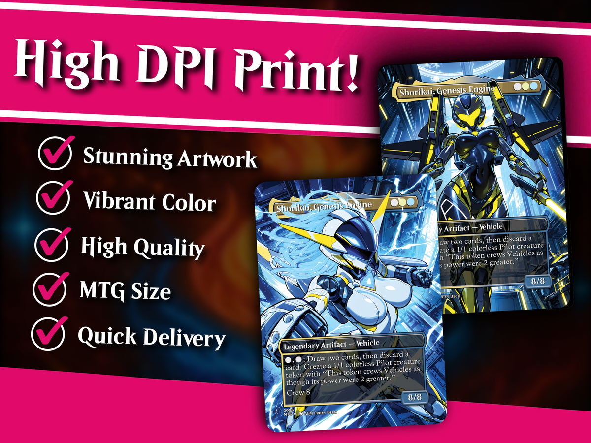 | New | Shorikai Vehicles Commander Deck – 100+ Cards Custom Art EDH Set | PrimeDecks - Image 4
