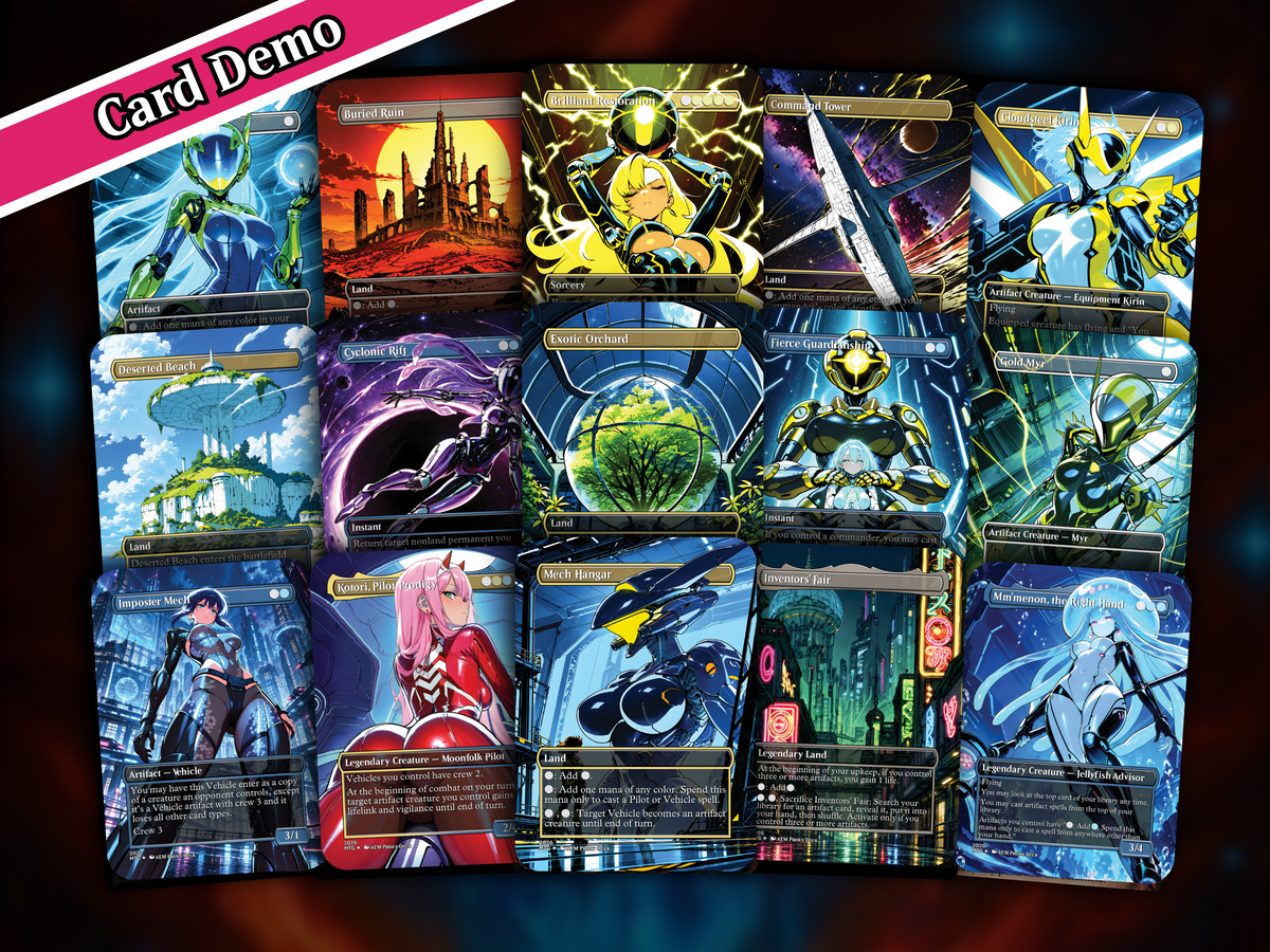 | New | Shorikai Vehicles Commander Deck – 100+ Cards Custom Art EDH Set | PrimeDecks - Image 8