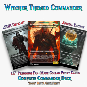 Witcher Themed MTG Proxy Commander Deck - 117 Cards | ProxyTCG