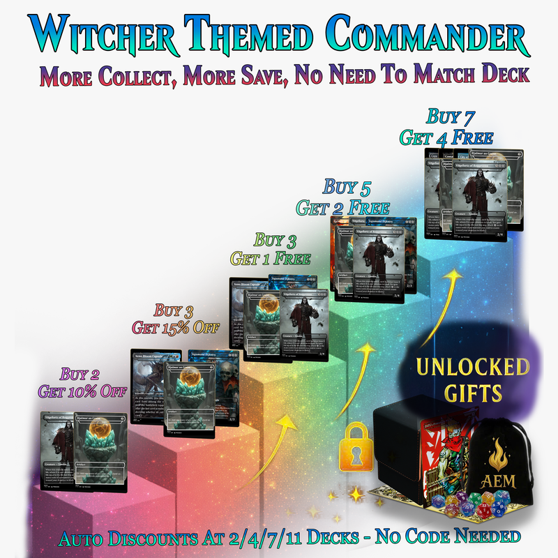 Witcher Themed MTG Proxy Commander Deck - 117 Cards | ProxyTCG