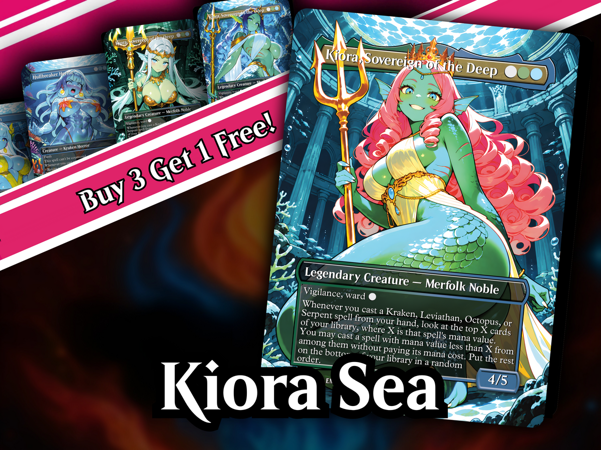 | New | Kiora Sea Creatures Commander Deck – 100+ Cards Custom Art EDH Set | PrimeDecks - Image 1