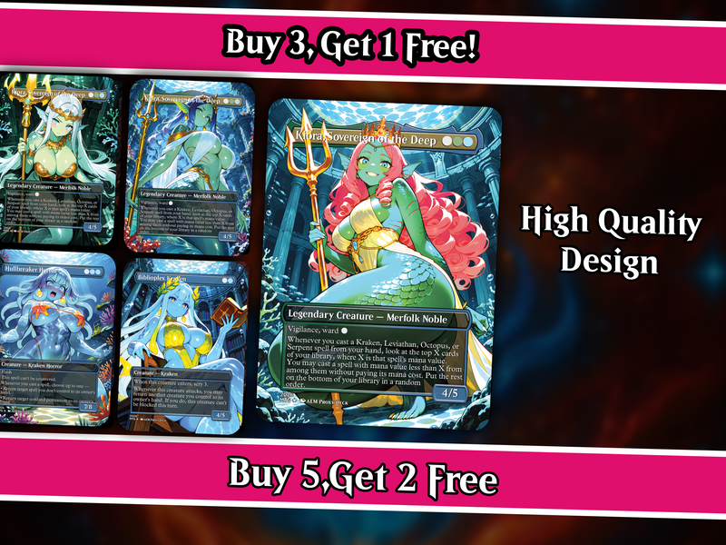| New | Kiora Sea Creatures Commander Deck – 100+ Cards Custom Art EDH Set | PrimeDecks - Image 2