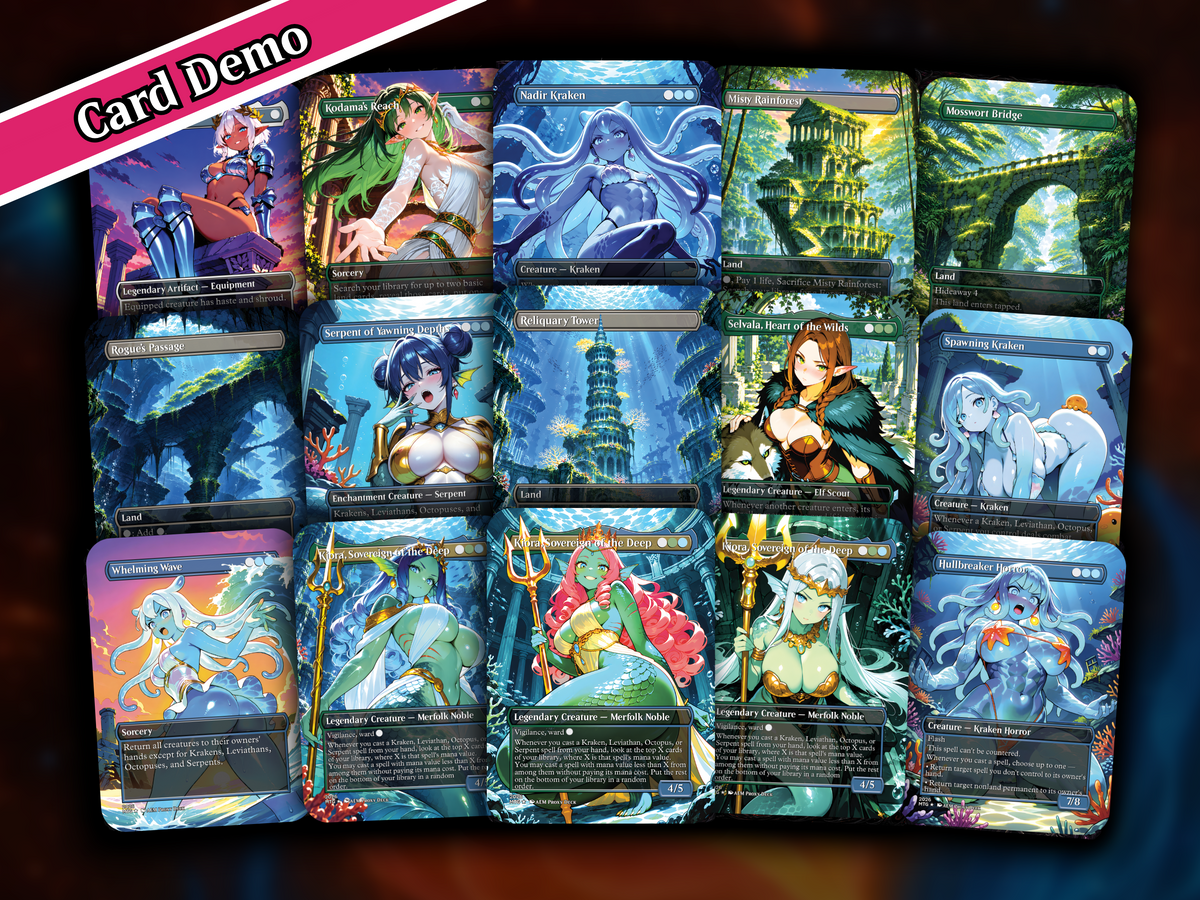 | New | Kiora Sea Creatures Commander Deck – 100+ Cards Custom Art EDH Set | PrimeDecks - Image 7