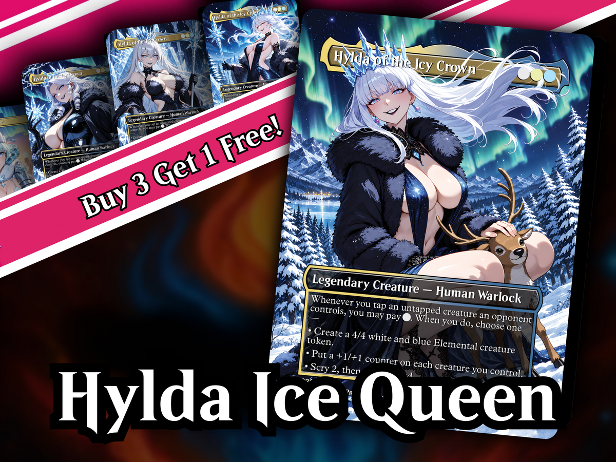 | New | Hylda Ice Queen Commander Deck – 100+ Cards Custom Art EDH Set | PrimeDecks - Image 1