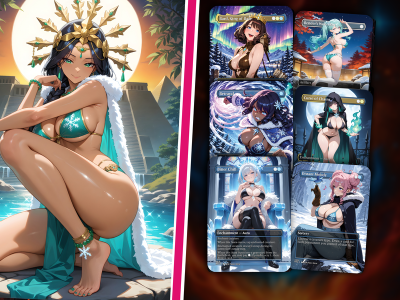 | New | Hylda Ice Queen Commander Deck – 100+ Cards Custom Art EDH Set | PrimeDecks - Image 3