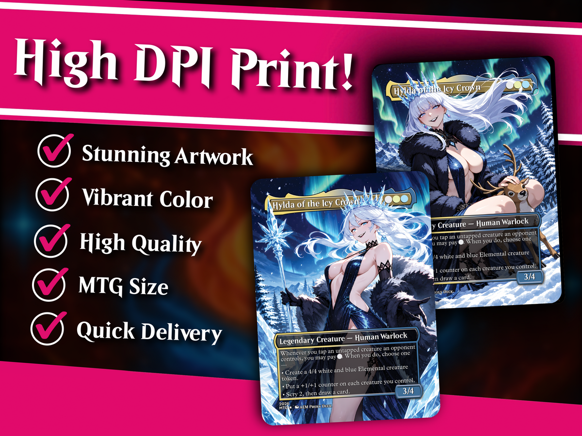 | New | Hylda Ice Queen Commander Deck – 100+ Cards Custom Art EDH Set | PrimeDecks - Image 4