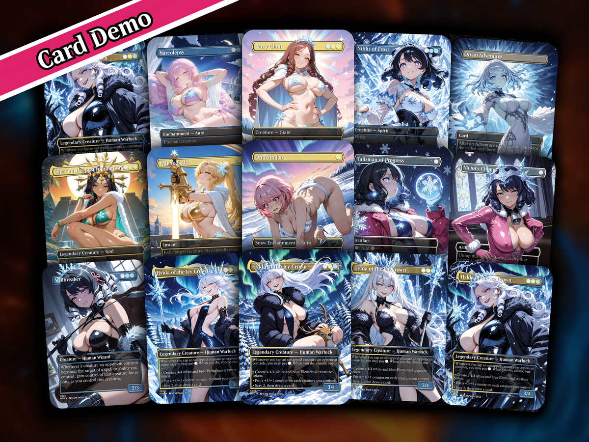 | New | Hylda Ice Queen Commander Deck – 100+ Cards Custom Art EDH Set | PrimeDecks - Image 7