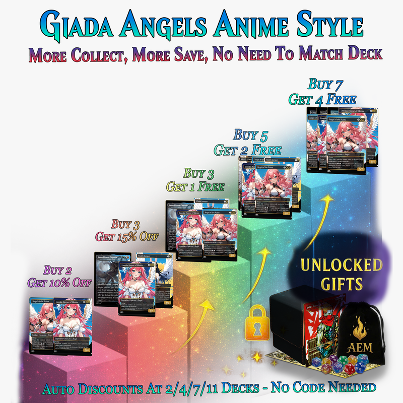 Giada Angels Anime Style MTG Proxy Commander Deck - 122 Cards | ProxyTCG
